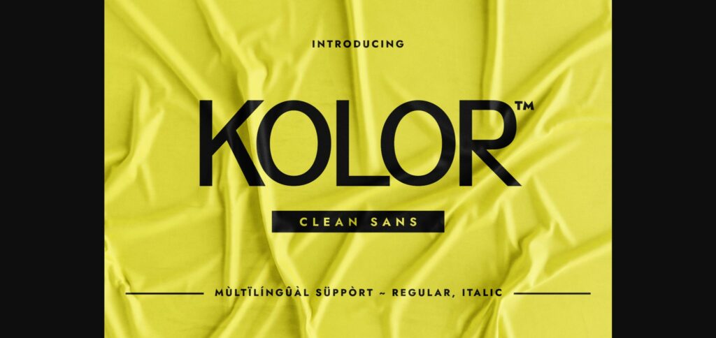 Kolor Font Poster 3