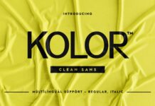 Kolor Font Poster 1