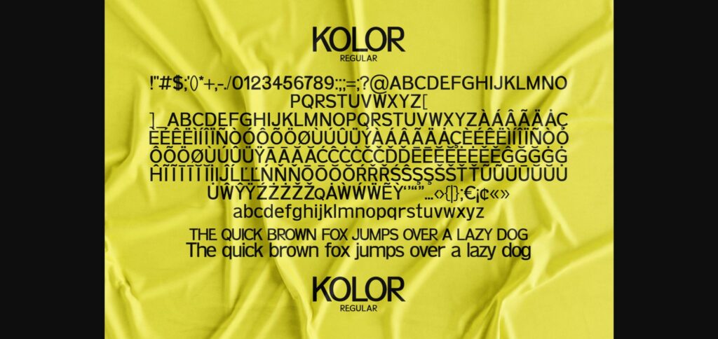 Kolor Font Poster 9