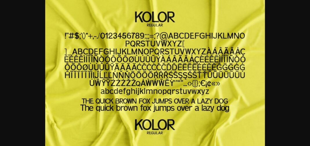 Kolor Font Poster 9