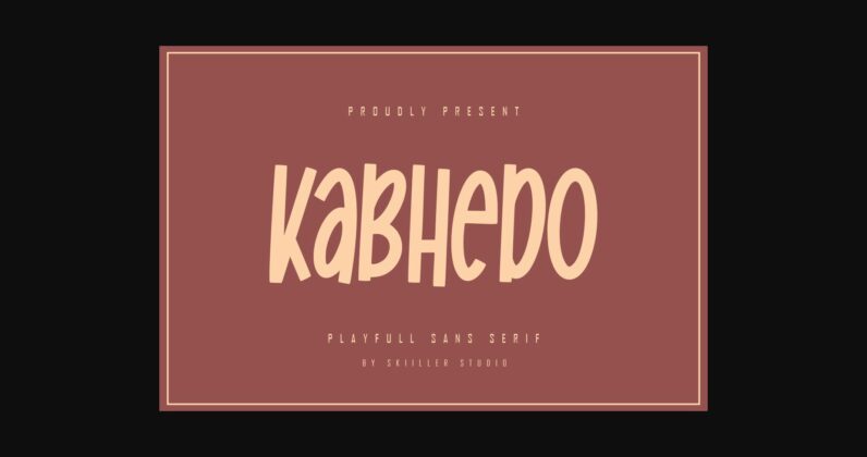 Kabhedo Font Poster 3