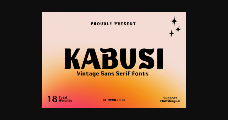 Kabusi Font Poster 3