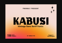 Kabusi Font Poster 1