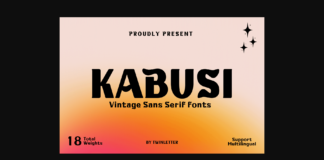 Kabusi Font Poster 1