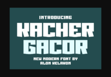 Kacher Gacor Font Poster 1