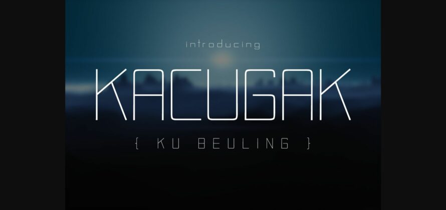 Kacugak Font Poster 3