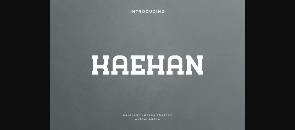 Kaehan Font Poster 3