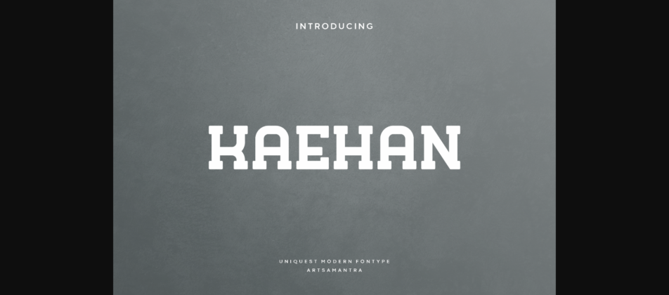 Kaehan Font Poster 3