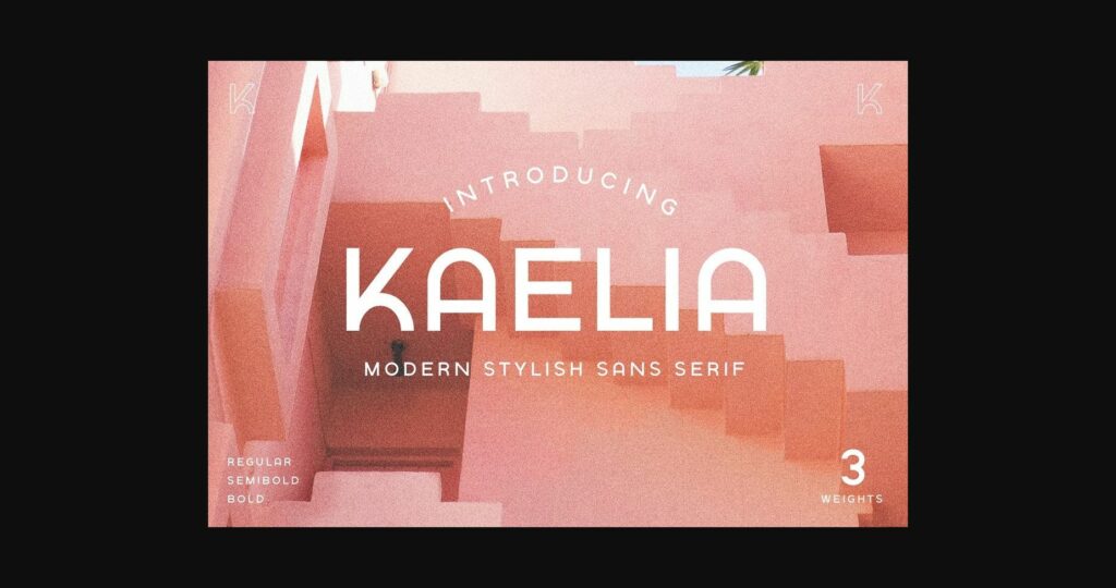 Kaelia Font Poster 3