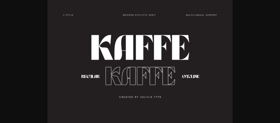Kaffe Font Poster 3