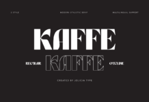 Kaffe Font Poster 1