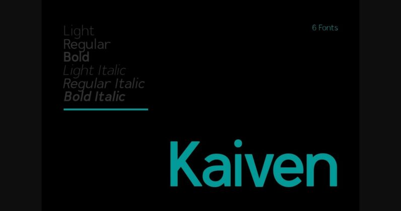 Kaiven Font Poster 3