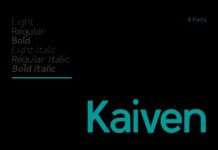 Kaiven Font Poster 1