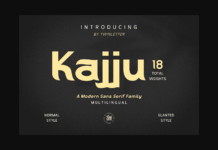 Kajju Font Poster 1