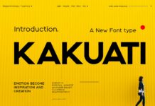 Kakuati Font Poster 1