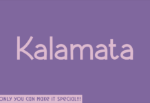 Kalamata Font Poster 1