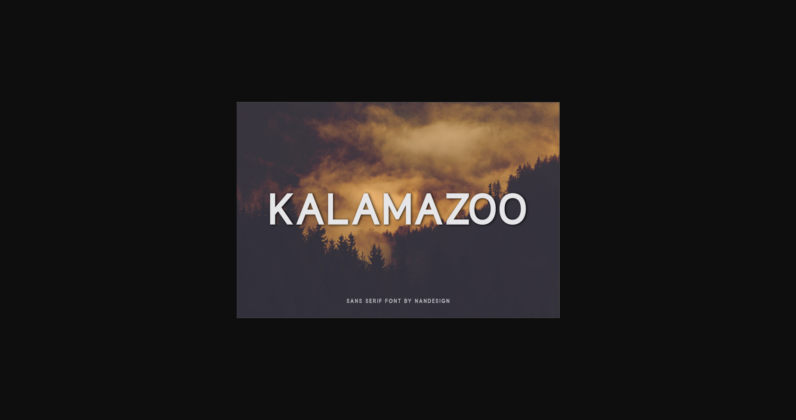 Kalamazoo Font Poster 3