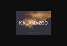 Kalamazoo Font Poster 1