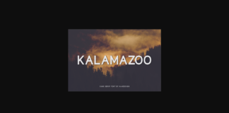 Kalamazoo Font Poster 1