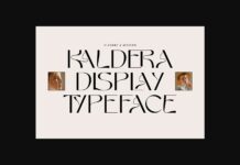 Kaldera Font Poster 1