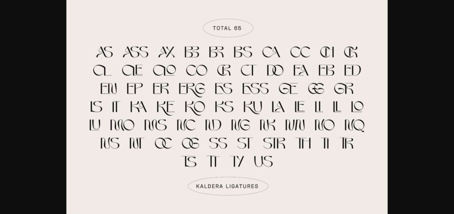 Kaldera Font Poster 9