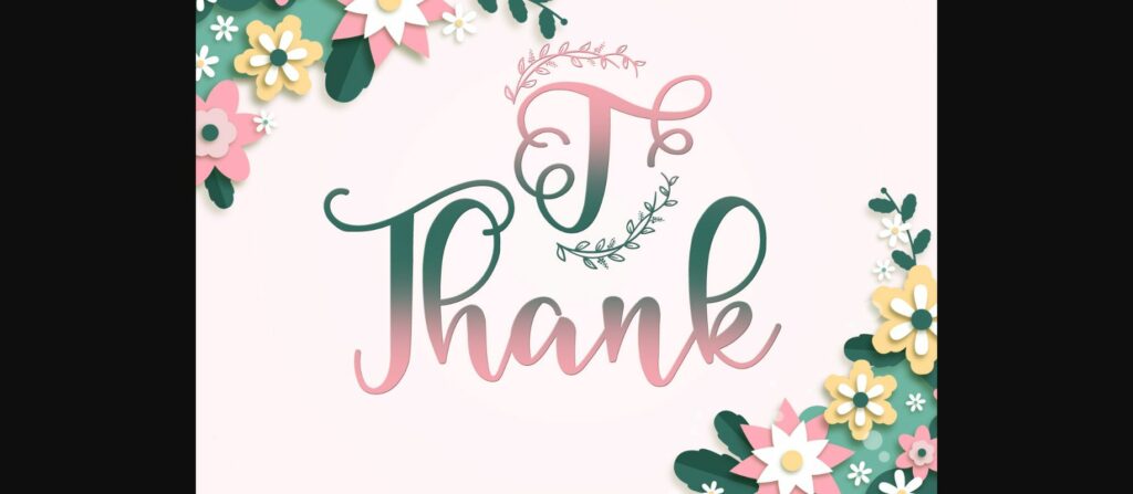 Kalia Monogram Font Poster 10