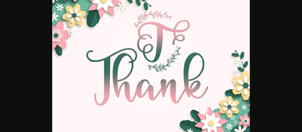 Kalia Monogram Font Poster 10