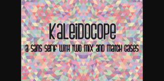 Kaleidocope Font Poster 1