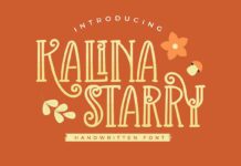 Kalina Starry Font Poster 1