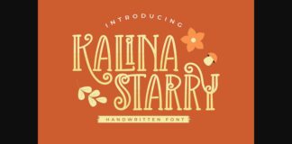 Kalina Starry Font Poster 1