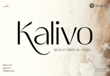 Kalivo Font Poster 1