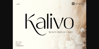 Kalivo Font Poster 1