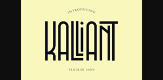 Kalliant Font Poster 1