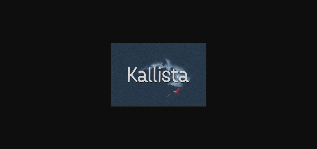 Kallista Font Poster 3