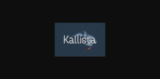 Kallista Font Poster 1