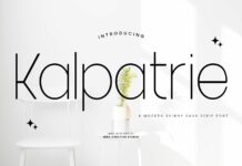 Kalpatrie Font Poster 1