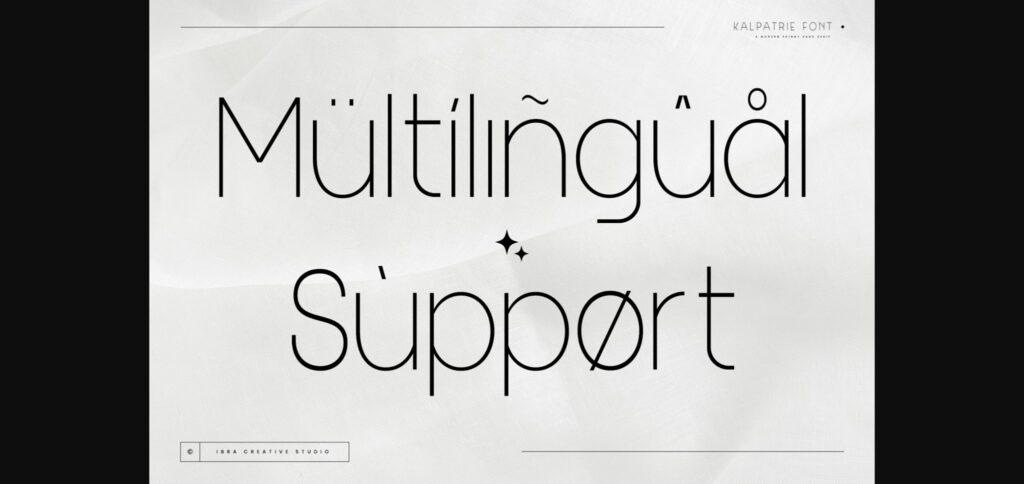 Kalpatrie Font Poster 8