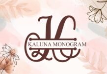 Kaluna Monogram Font Poster 1