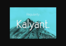 Kalyant Font Poster 1