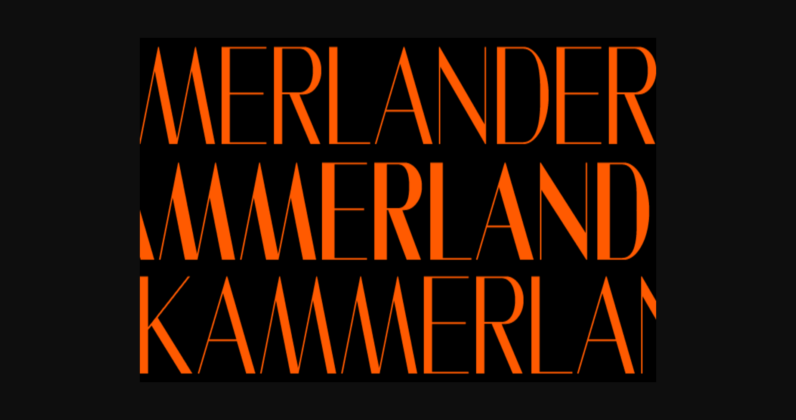 Kammerlander Font Poster 4