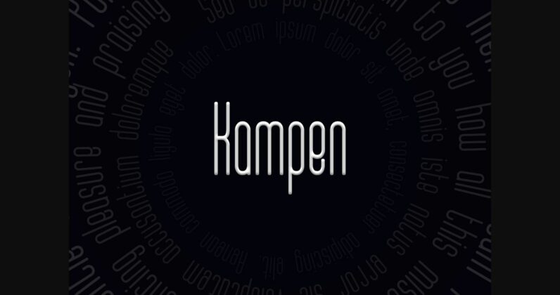 Kampen Font Poster 3