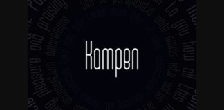 Kampen Font Poster 1