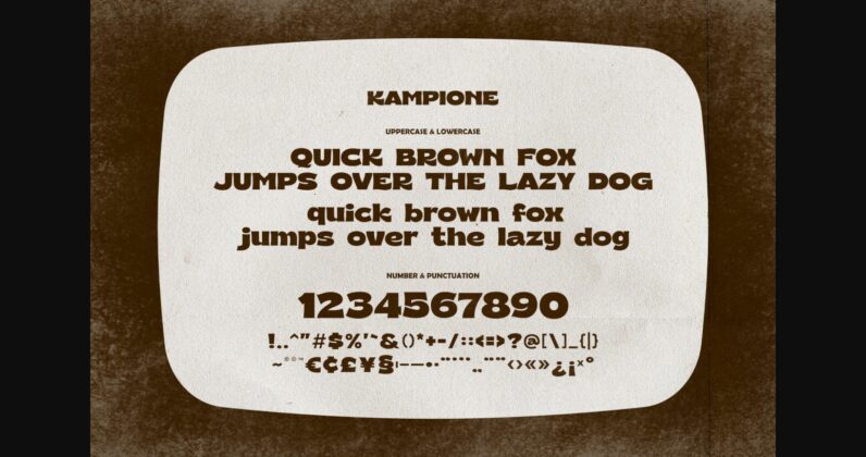 Kampione Font Poster 8