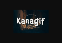 Kanagif Font Kanagif Font Poster 1