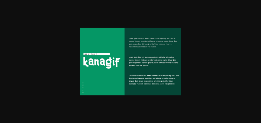 Kanagif Font Poster 7