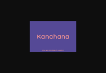 Kanchana Font Poster 1