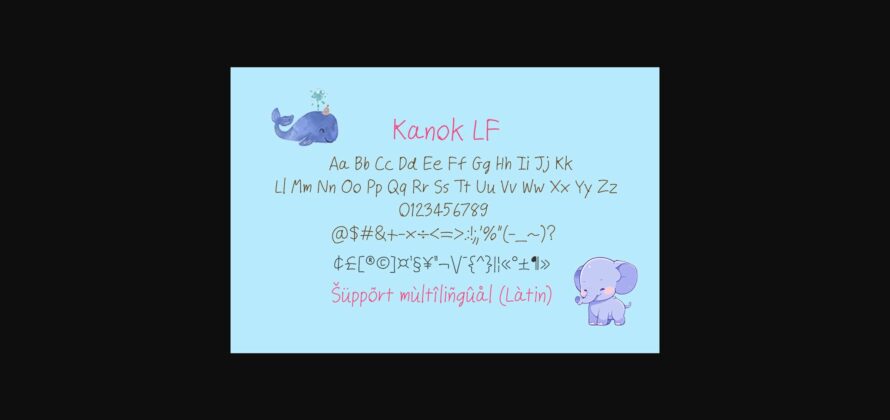 Kanok Lf Font Poster 2