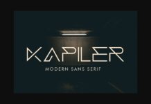 Kapiler Font Poster 1