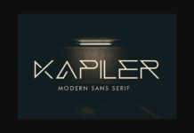 Kapiler Font Poster 1