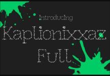 Kaplionixxaz Full Font Poster 1